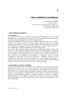 Ultra wideband oscillators 9