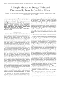 A Simple Method to Design Wideband Electronically Tunable