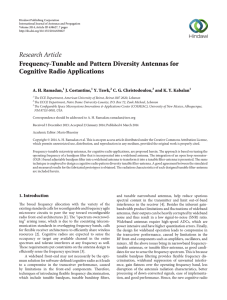 Research Article Frequency-Tunable and Pattern Diversity Antennas