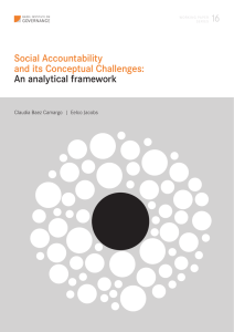 Social Accountability and its Conceptual Challenges