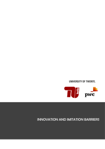Innovation and Imitation Barriers - University of Twente Student