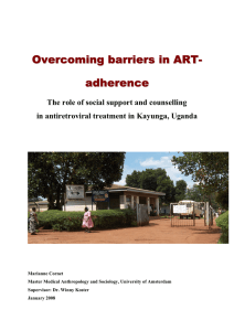 Overcoming barriers in ART- adherence