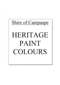 using heritage paint colours