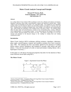 Motor Circuit Analysis Concept and Principle