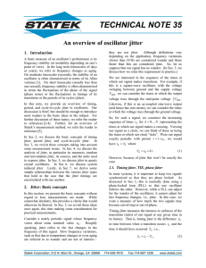 An overview of oscillator jitter