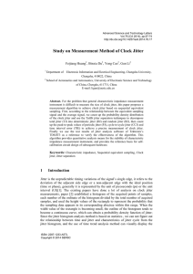 Study on Measurement Method of Clock Jitter