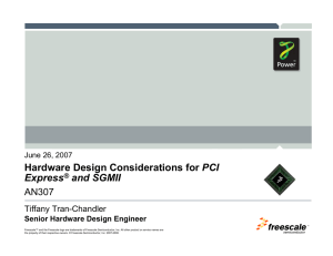 AN307: Hardware Design Considerations for PCI ExpressTM