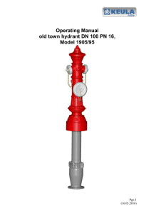 Operating Instructions for DN100 Old Town Pillar