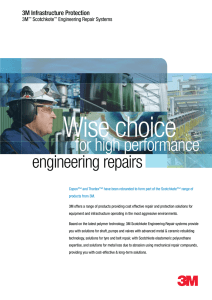 3M Scotchkote Engineering Repair Systems Brochure