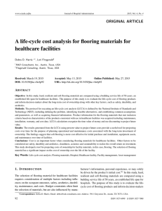 A life-cycle cost analysis for flooring materials for