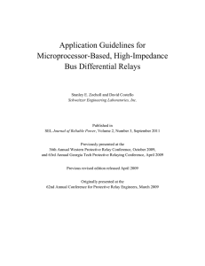 Application Guidelines for Microprocessor-Based, High