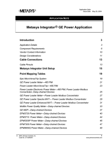 Metasys Integrator