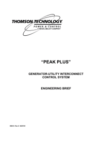 PEAK PLUS - Thomson Power Systems