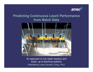 Predicting Continuous Leach Performance from Batch Data