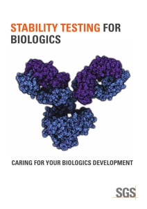 Brochures | PDF 4.61 MB Stability Testing for Biologics