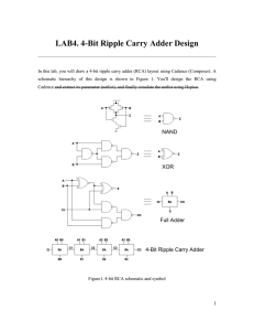 LAB4. 4-Bit Ripple Carry Adder Design