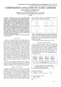 comparison analysis of 16-bit adders