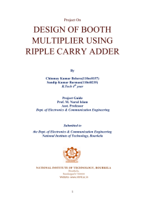 design of booth multiplier using ripple carry adder