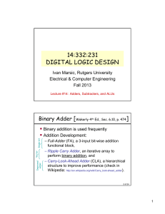 14:332:231 digital logic design - ECE