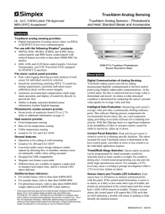 TrueAlarm Analog Sensing