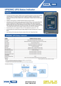 UPSONIC UPS Status Indicator