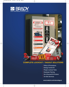complete lockout / tagout solutions