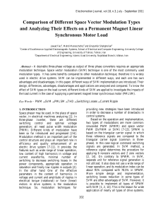 Comparison of Different Space Vector Modulation Types and