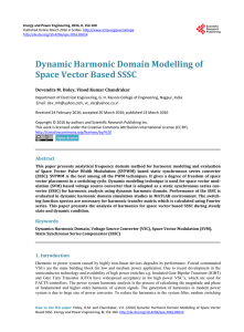 Dynamic Harmonic Domain Modelling of Space Vector Based SSSC