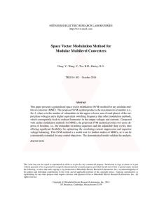 Space Vector Modulation Method for Modular Multilevel Converters