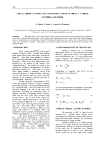 application of space vector modulation in direct torque control of