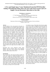 A New and Simple Space Vector Modulated Front