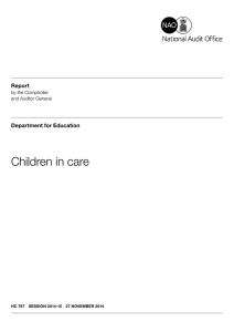 Children in care - National Audit Office