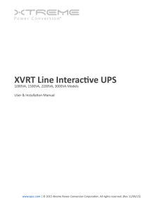 XVRT Line Interactive UPS