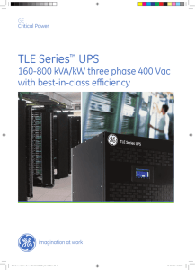 TLE Series™ UPS - GE Industrial Solutions