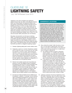 Lightning Safety - FSU Emergency Management