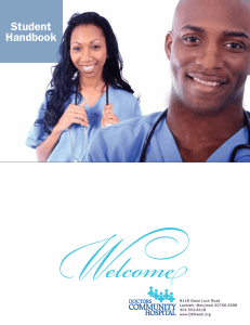 Student Handbook - Doctors Community Hospital