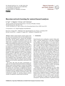 Bayesian network learning for natural hazard analyses