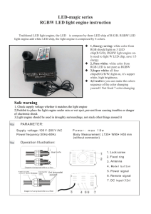 LED-magic series RGBW LED light engine instruction