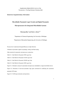 Microfluidic Pneumatic Logic Circuits and Digital Pneumatic