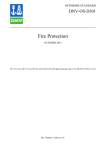 DNV-OS-D301: Fire Protection