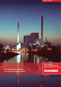 Fire protection solutions for coal-fired power plants