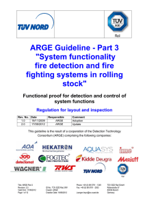 ARGE Guideline - Part 3 "System functionality fire detection and fire