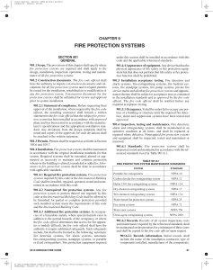 Chapter 9 Fire Protection Systems