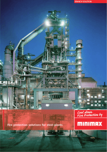 Fire protection solutions for steel plants