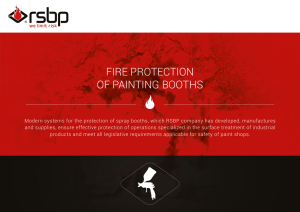 fire protection of painting booths