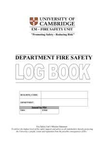 DEPARTMENT FIRE SAFETY