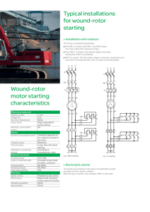 Wound-rotor motor starting characteristics