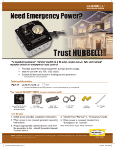 Trust HUBBELL! - Hubbell Canada