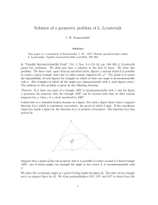 Solution of a geometric problem of L. Lyusternik