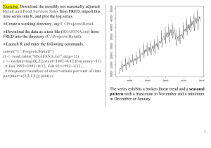 Seasonal adjustment